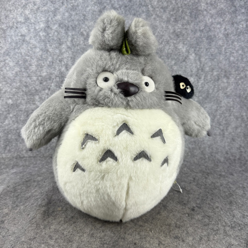 Totoro & Susuwatari Studio Ghibli Plush Nibariki Tokuma Shoten 1999 15"